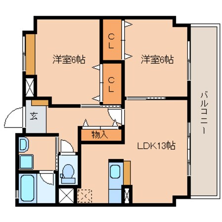 清水駅 徒歩8分 4階の物件間取画像